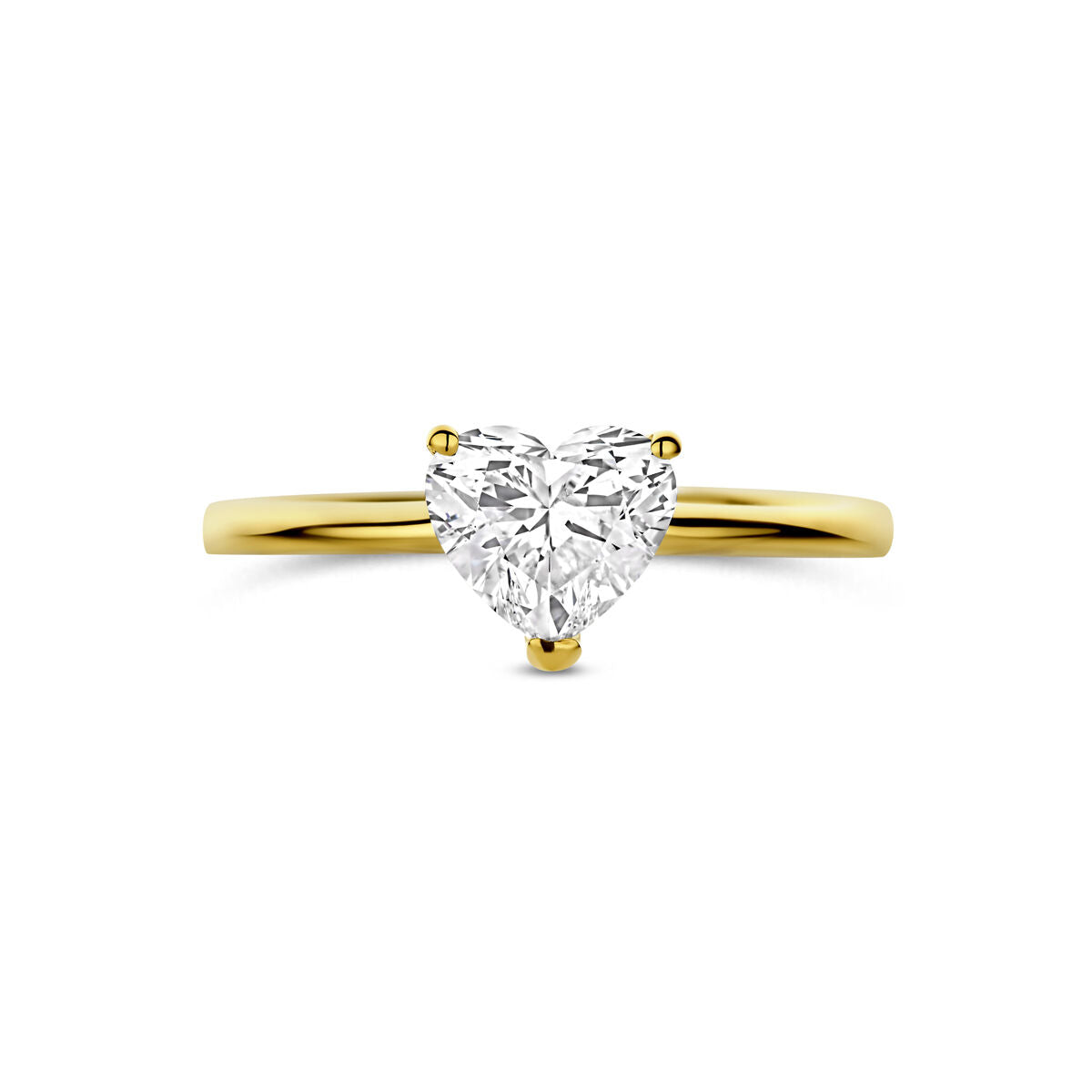 Fantasy Collection Ring hartje lab grown diamant 1.00ct f vs 14K geelgoud