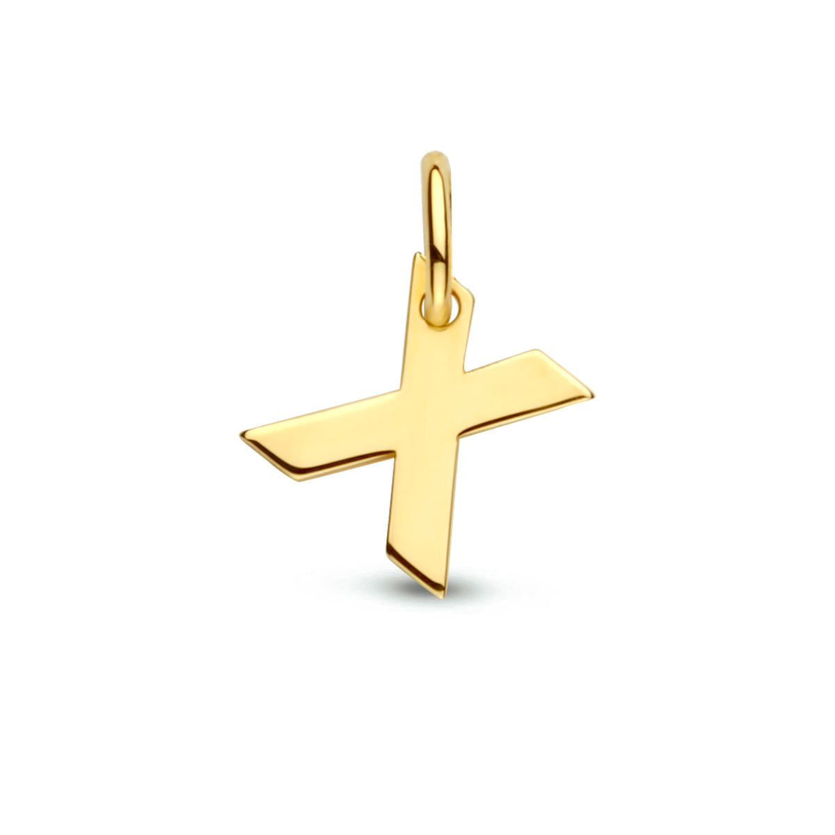 Hanger letter X 9K geelgoud #Letter_X