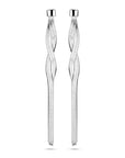 Zilveren gerhodineerde oorhangers schakel 60 mm - 1341603 - PansiteNederland.nl