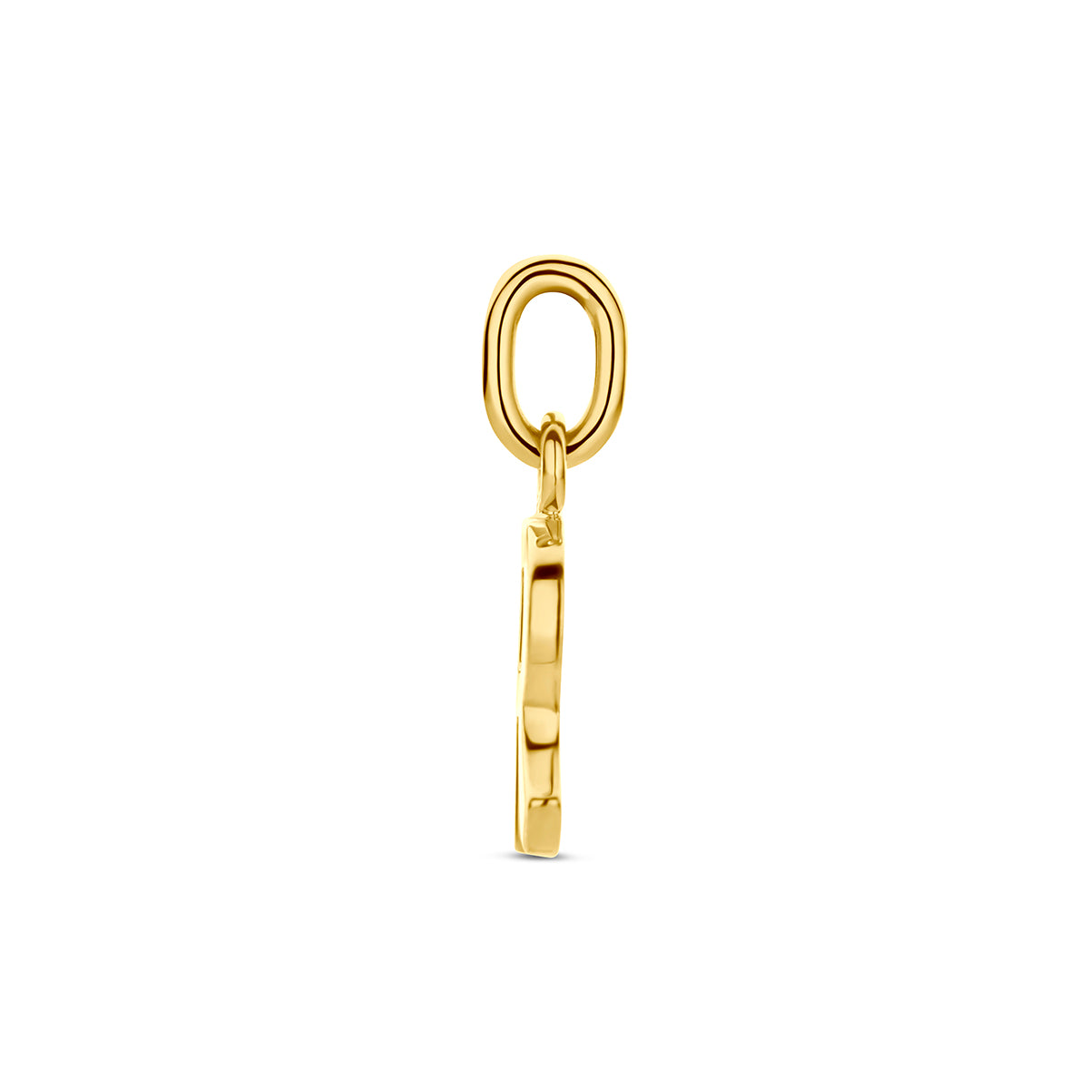 Hanger letter R 12,5 mm 14K geelgoud #Letter_R