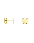 14K geelgouden oorknoppen kat 7 mm - 4034640 - PansiteNederland.nl