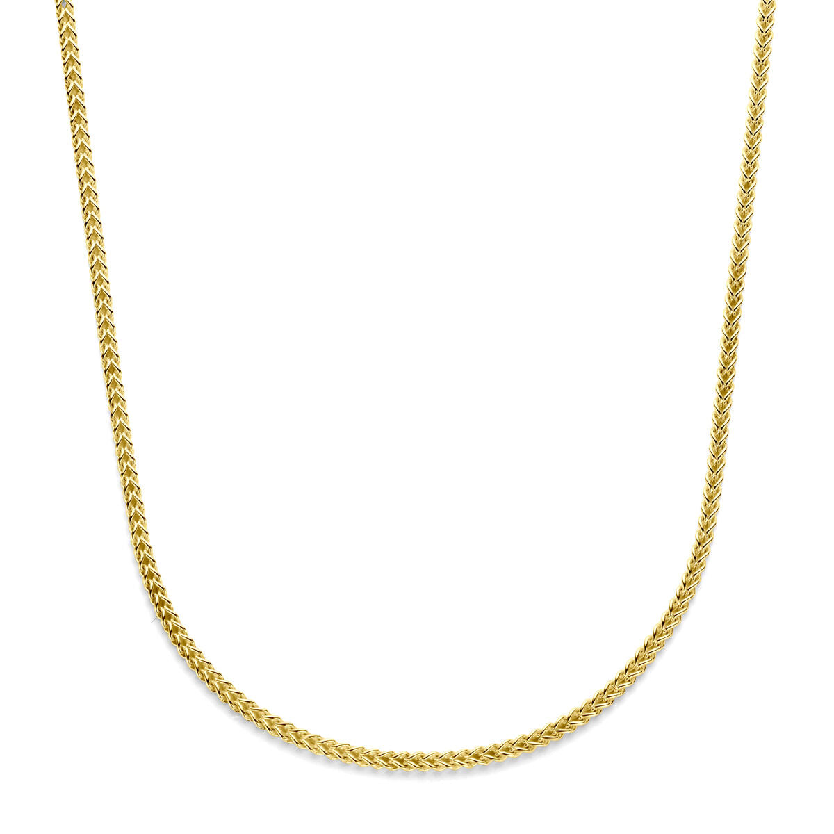 Ketting Gourmette massief 3,5 mm Silgold (geel met zilverkern)