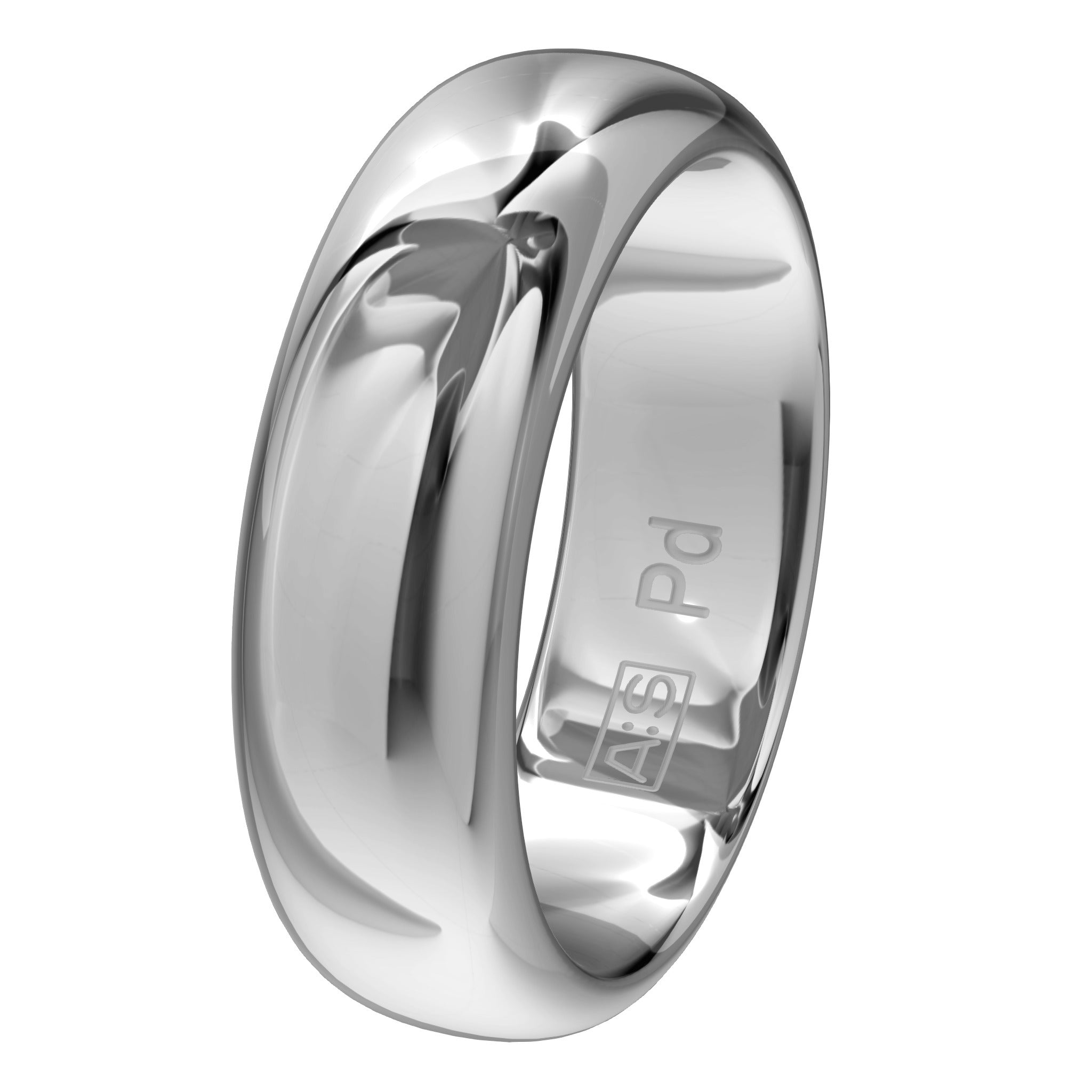 Aller Spanninga Trouwring 104 Palladium 585