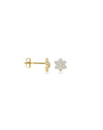 9K Geelgouden 9k oorknoppen zirkonia 6 mm - 8000265