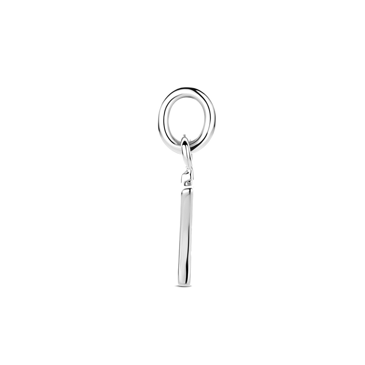 Hanger letter W 12 mm zilver gerhodineerd #Letter_W