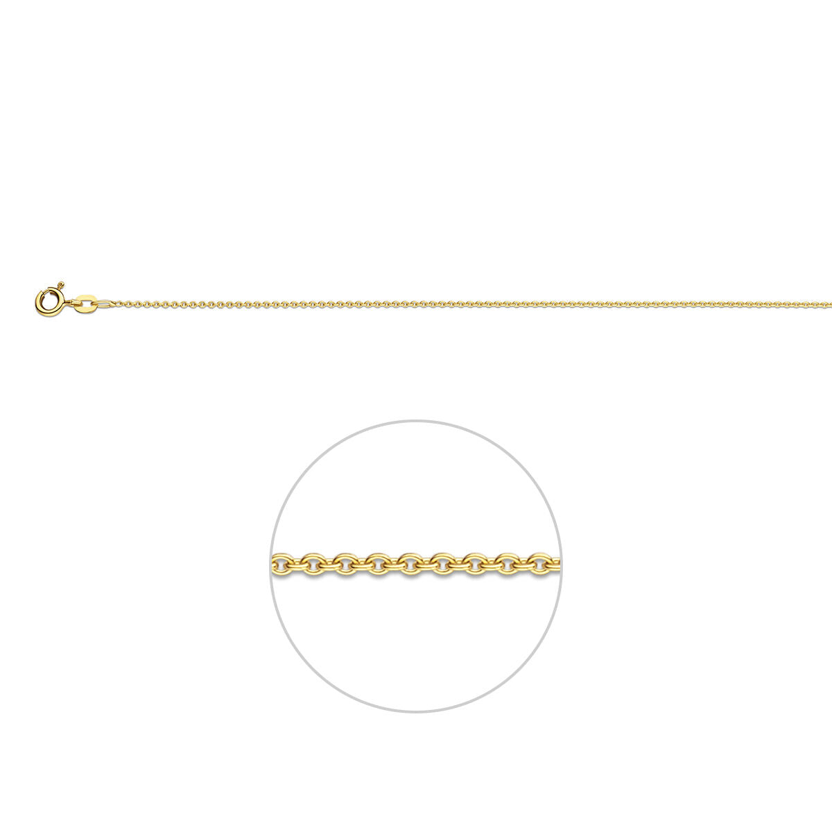 Fantasy Collection 9k anker rond 1,1 mm 9K geel