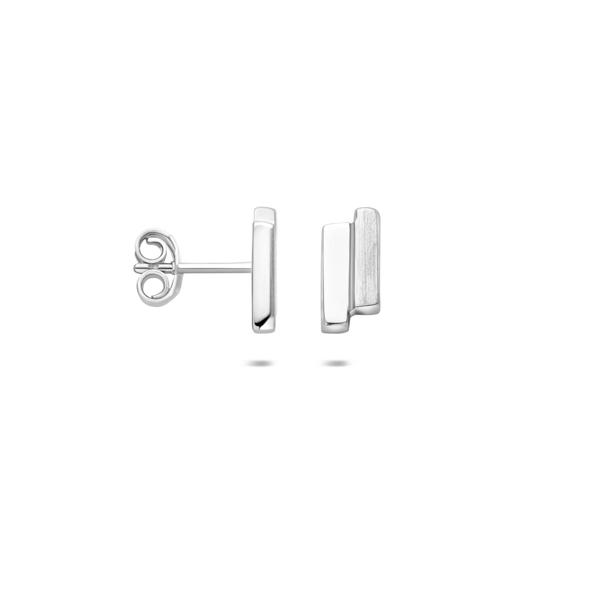 Fantasy Collection Oorbellen poli/mat 10,3 mm zilver