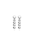 Zilveren gerhodineerde oorhangers bolletjes 15 mm - 1341221