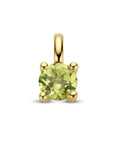 14K geelgoud hanger peridot 4026726