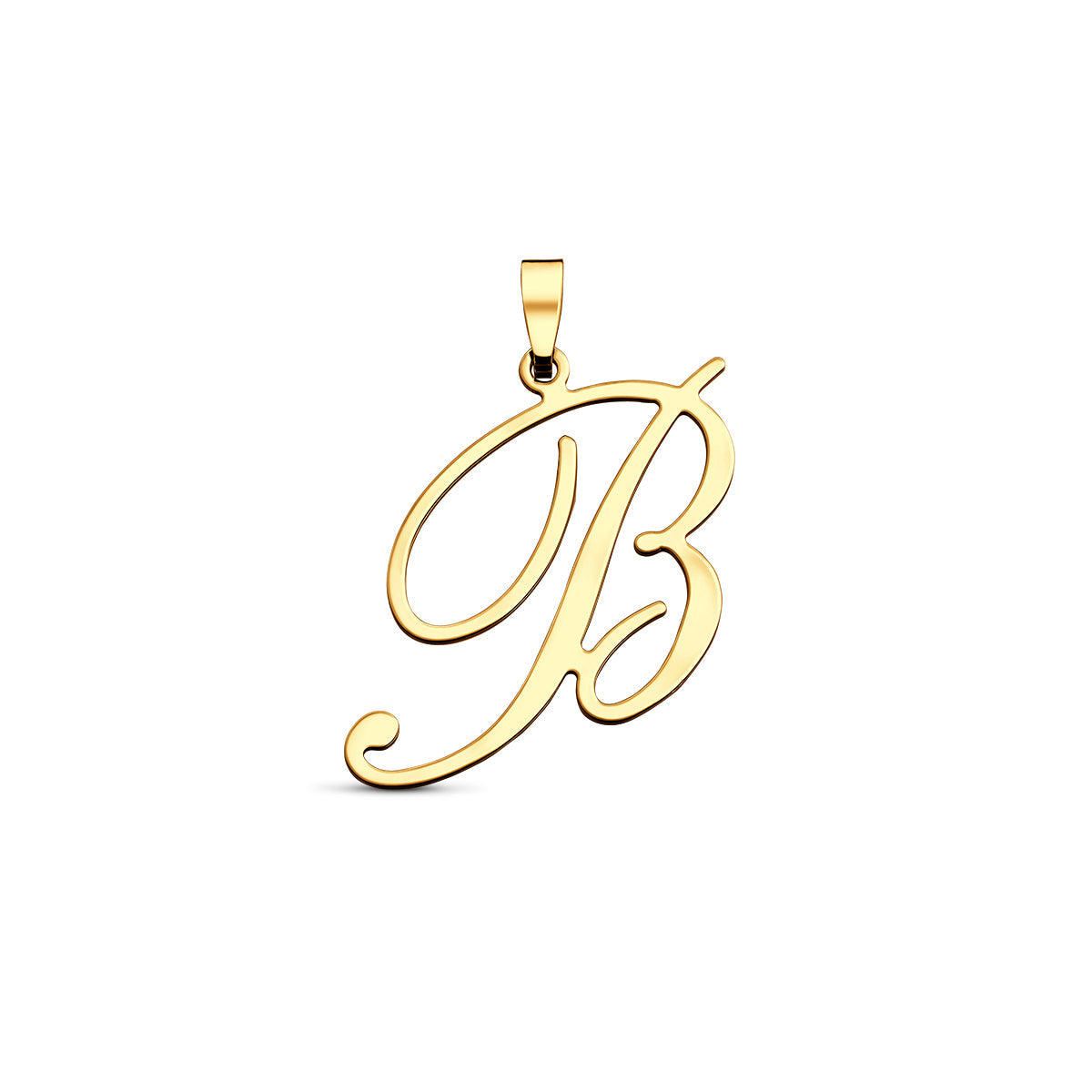 Hanger sierletter B 30,5 mm 14K geelgoud #Letter_B