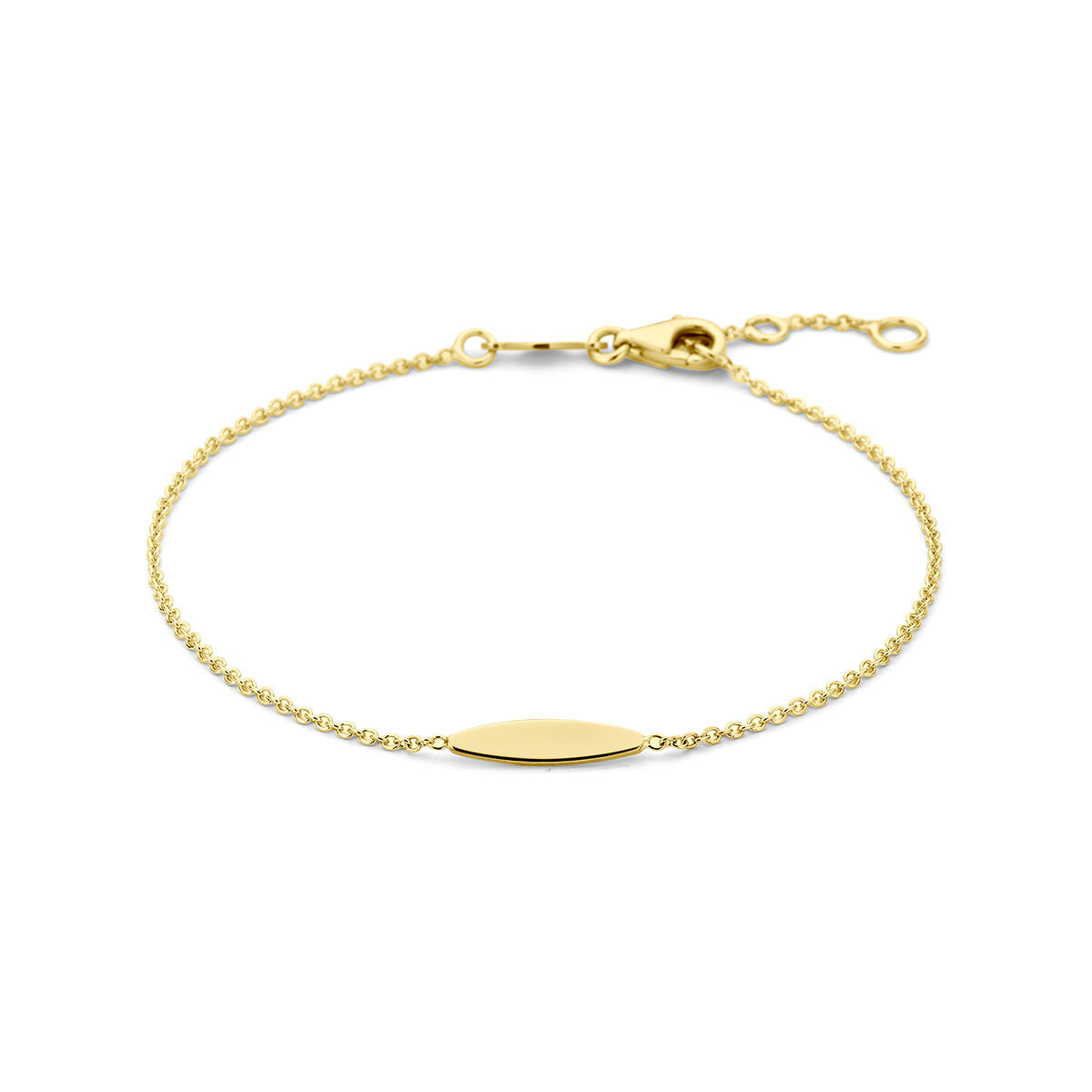 Armband 9K geelgoud 16,5 - 17,5 - 18,5 cm 3.2 mm