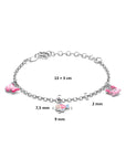 Zilveren armband zeedieren 13 + 3 cm 1341859