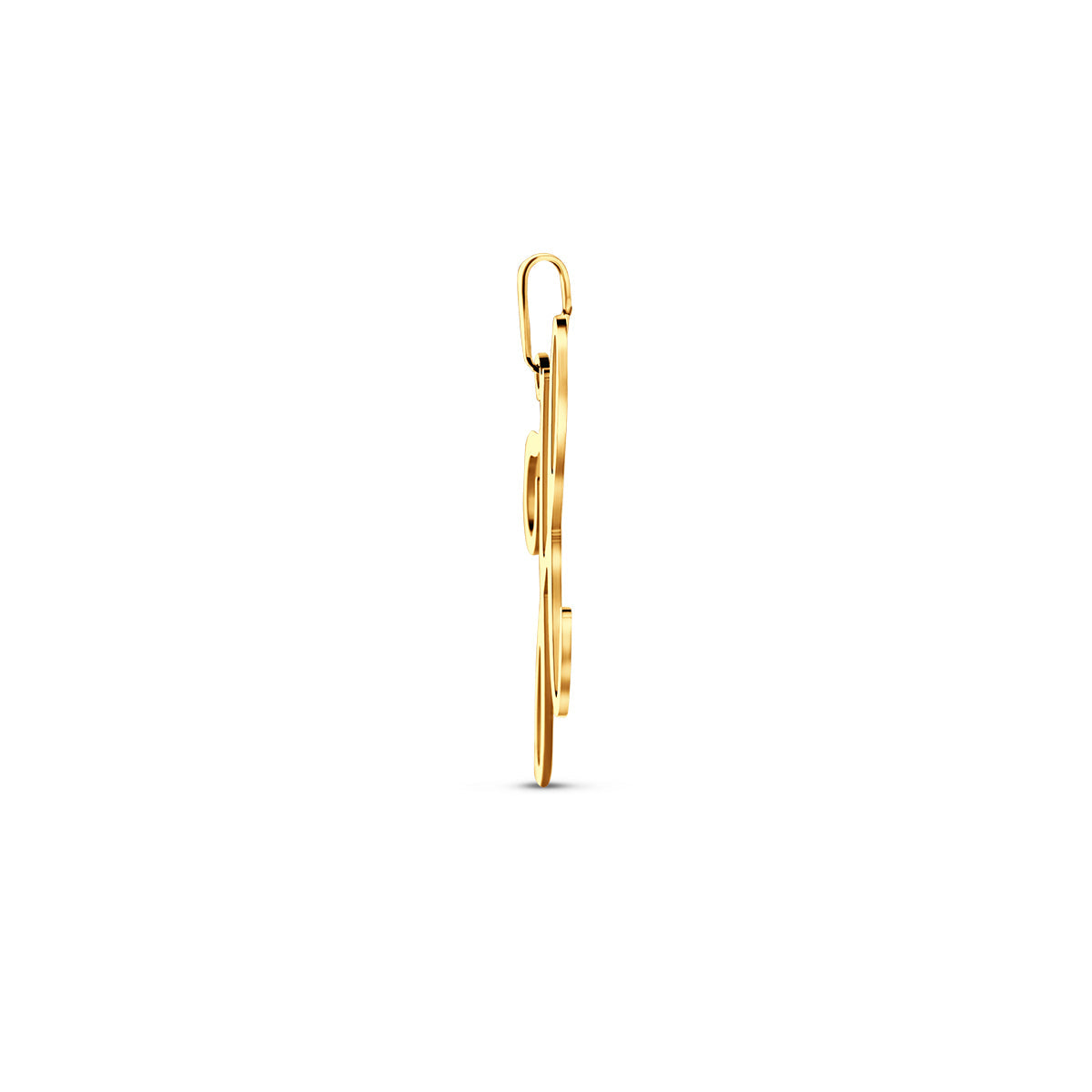 Hanger sierletter H 30 mm 14K geelgoud #Letter_H