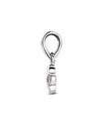 Zilveren gerhodineerde hanger emaille hondenpoot 12 mm - 1341193 - PansiteNederland.nl