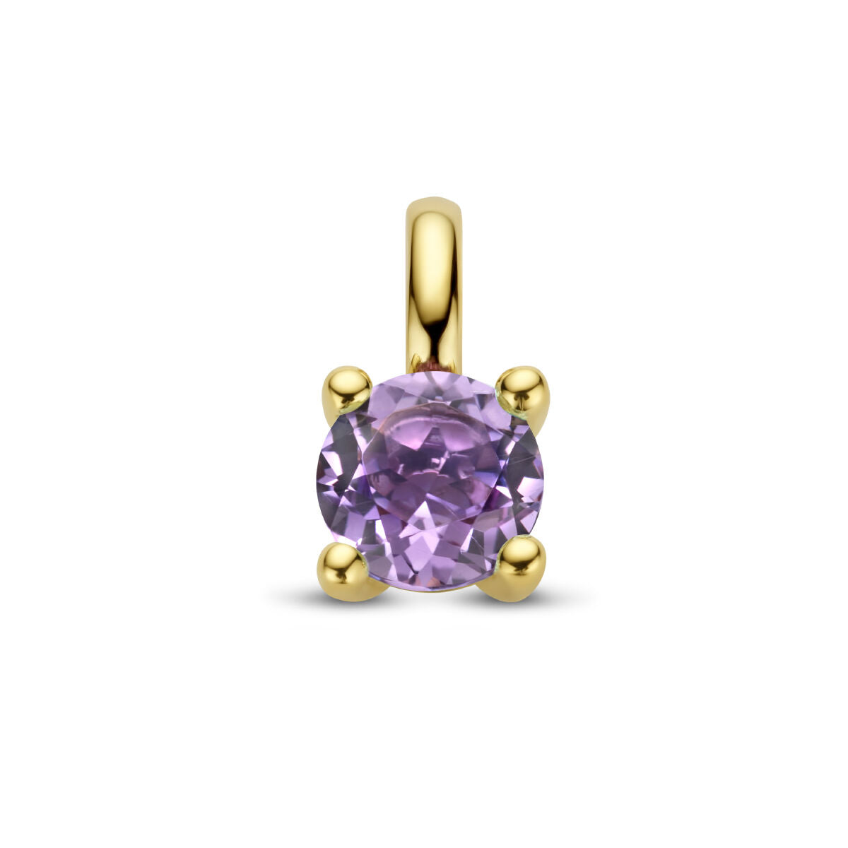 14K geelgoud hanger amethist 4026736 - PansiteNederland.nl