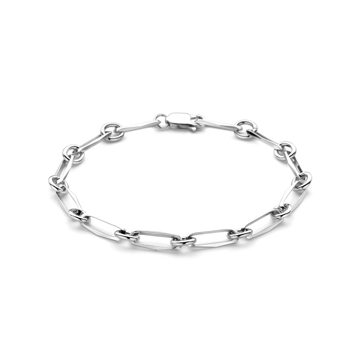 Armband closed forever massief 5,0 mm zilver gerhodineerd