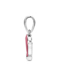 Zilveren gerhodineerde hanger dolfijn rood 1342059