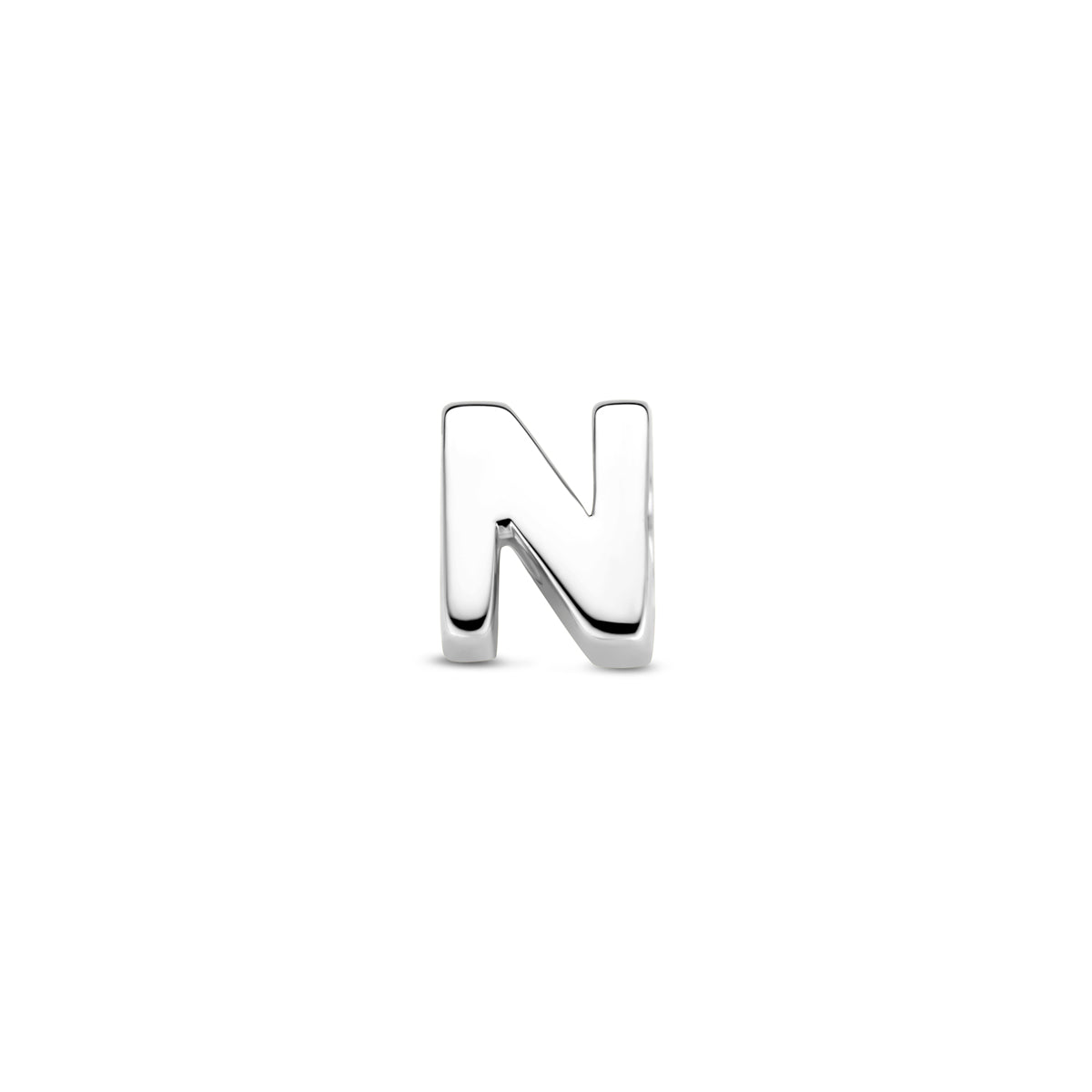 Hanger letter N 6 mm zilver #Letter_N