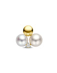 14K geelgouden hanger parels en diamant 0.02ct h si 11 mm - 4034538 - PansiteNederland.nl