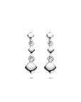 Zilveren gerhodineerde oorhangers 20 mm - 1341222