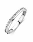 Zilveren Gerhodineerde Ring Zirkonia 1340773
