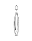 Zilveren gerhodineerde hanger zirkonia 50 mm - 1341671 - PansiteNederland.nl