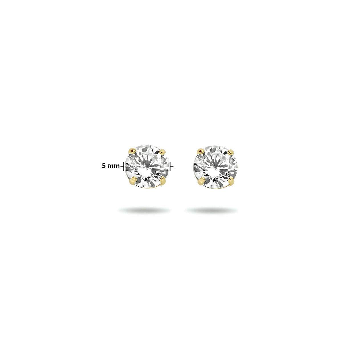 Fantasy Collection Oorbellen zirkonia 9K geelgoud
