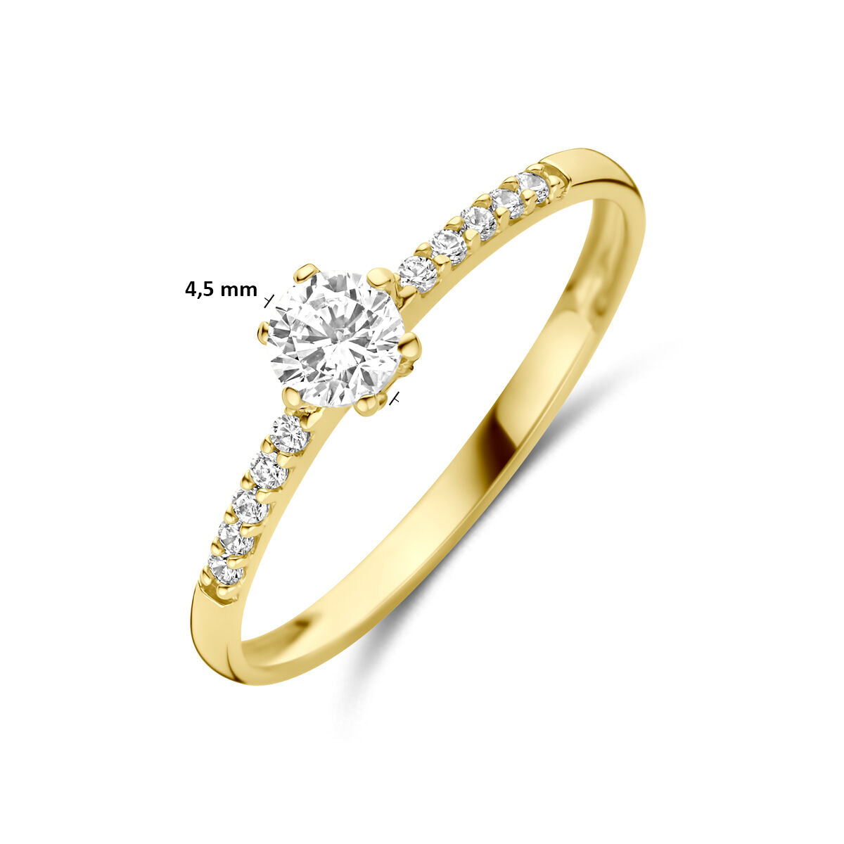 Fantasy Collection Ring zirkonia 14K geelgoud