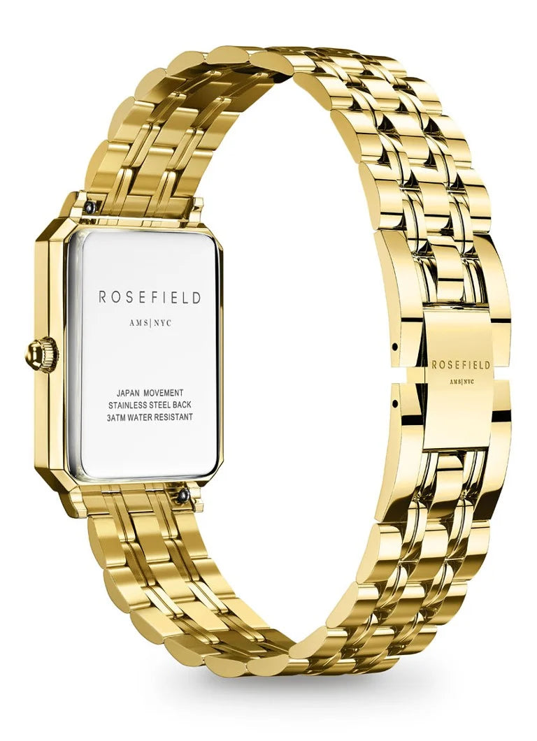 Rosefield horloge OGGSG-O71 Octagon XS Green MOP Steel Gold - PansiteNederland.nl