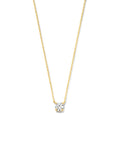 14K geelgoud collier zirkonia 0,8 mm 42 cm 4022750