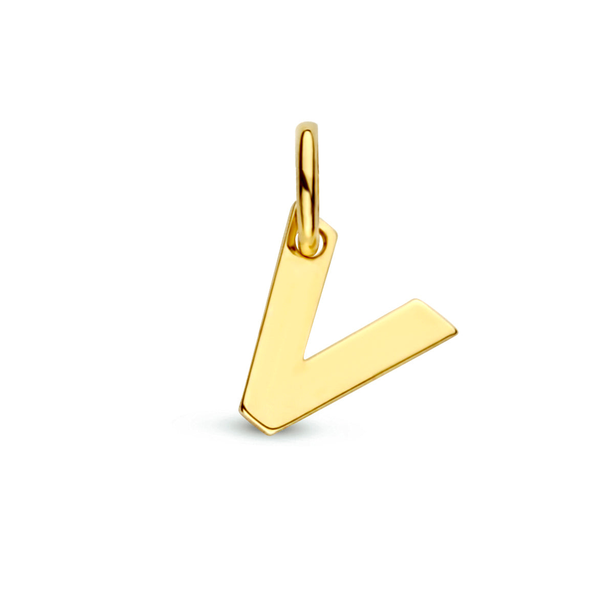 Hanger letter V 9K geelgoud #Letter_V