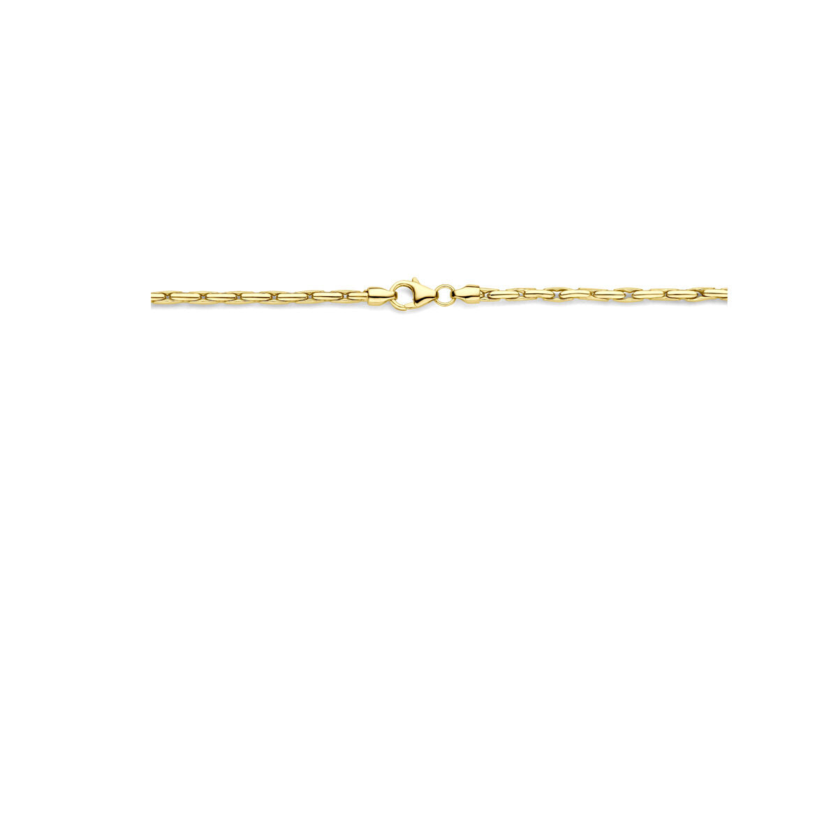 Fantasy Collection Collier cardano massief 2,8 mm 45 cm Silgold (geel met zilverkern)