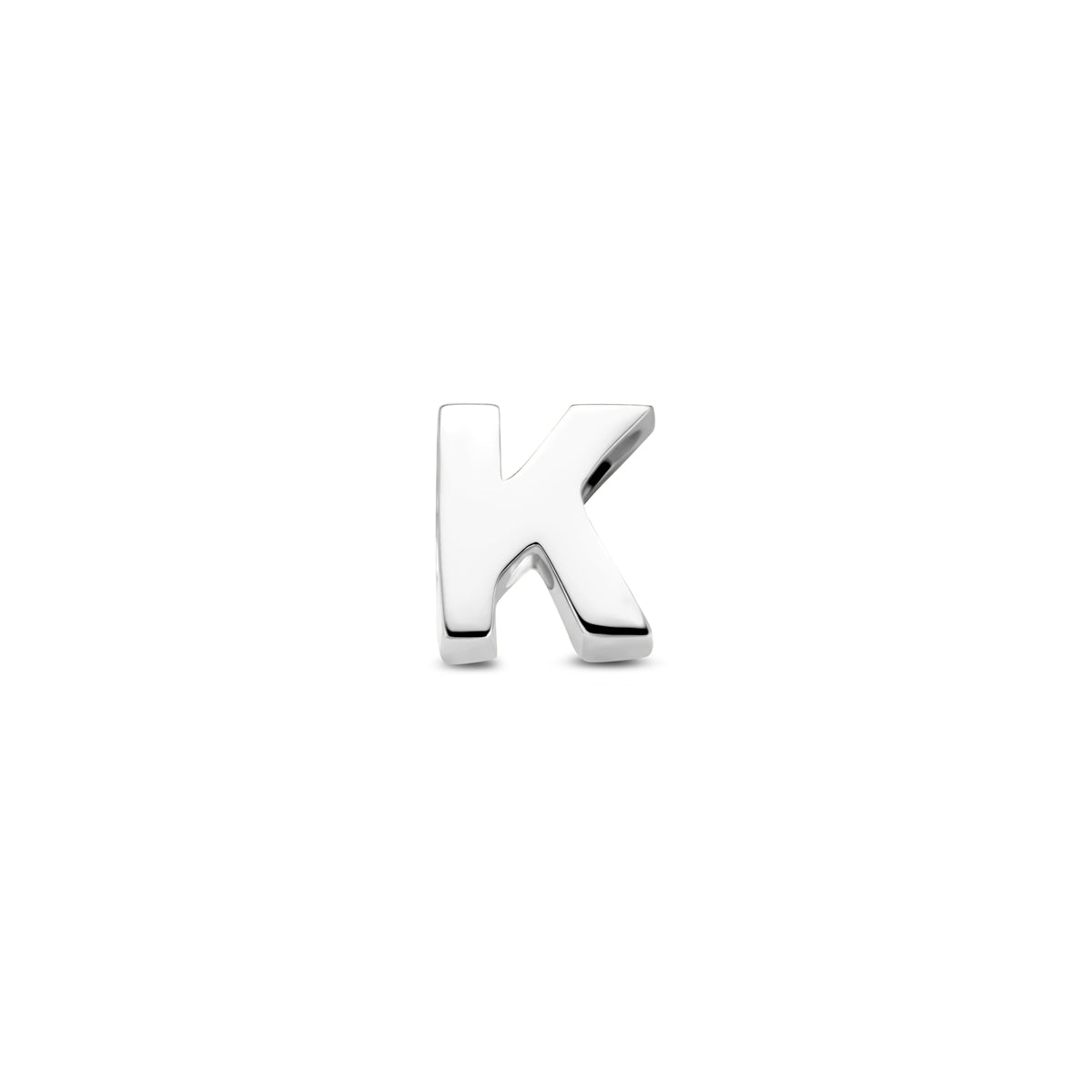 Hanger letter K 6 mm zilver #Letter_K