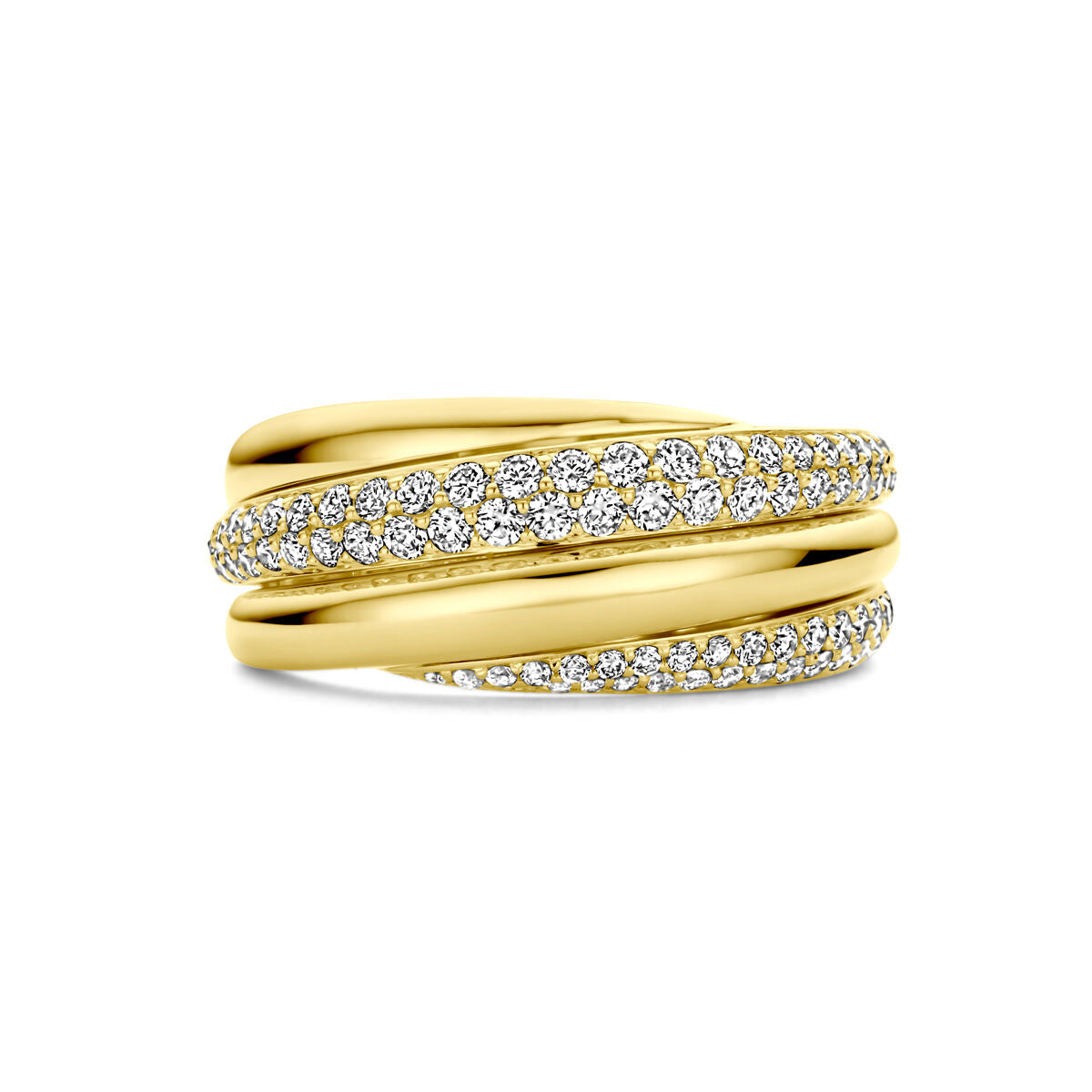 Ring diamant 0.71ct si 14K geelgoud