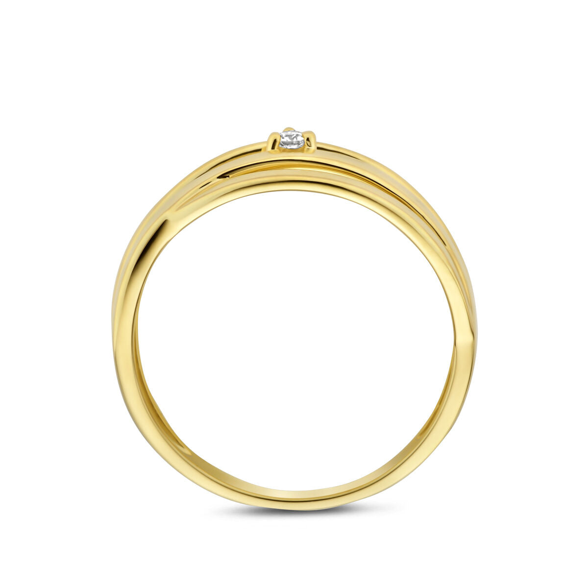 Fantasy Collection Ring diamant 0.03ct h si 14K geelgoud
