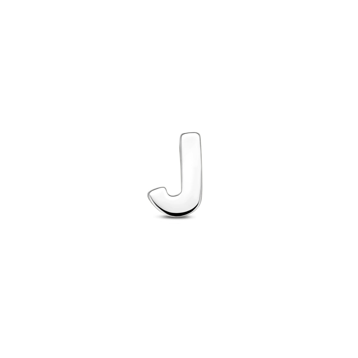 Hanger letter J 6,5 mm zilver #Letter_J