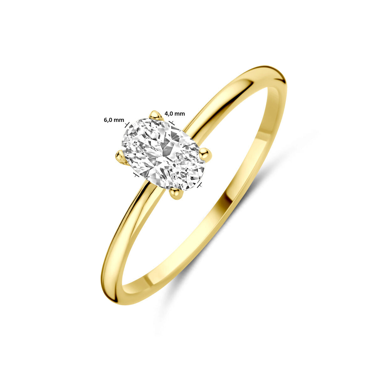 Fantasy Collection Ring zirkonia 14K geelgoud
