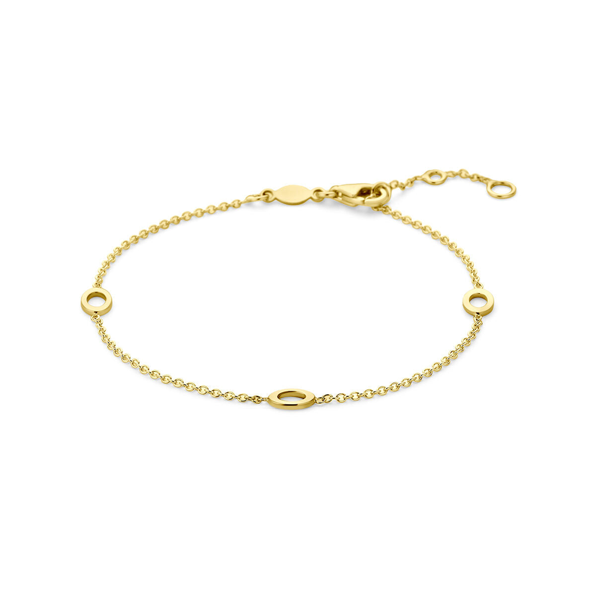 Armband 9K geelgoud 16,5 - 17,5 - 18,5 cm 8001449