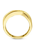 14K Geelgouden ring zirkonia - 4030012