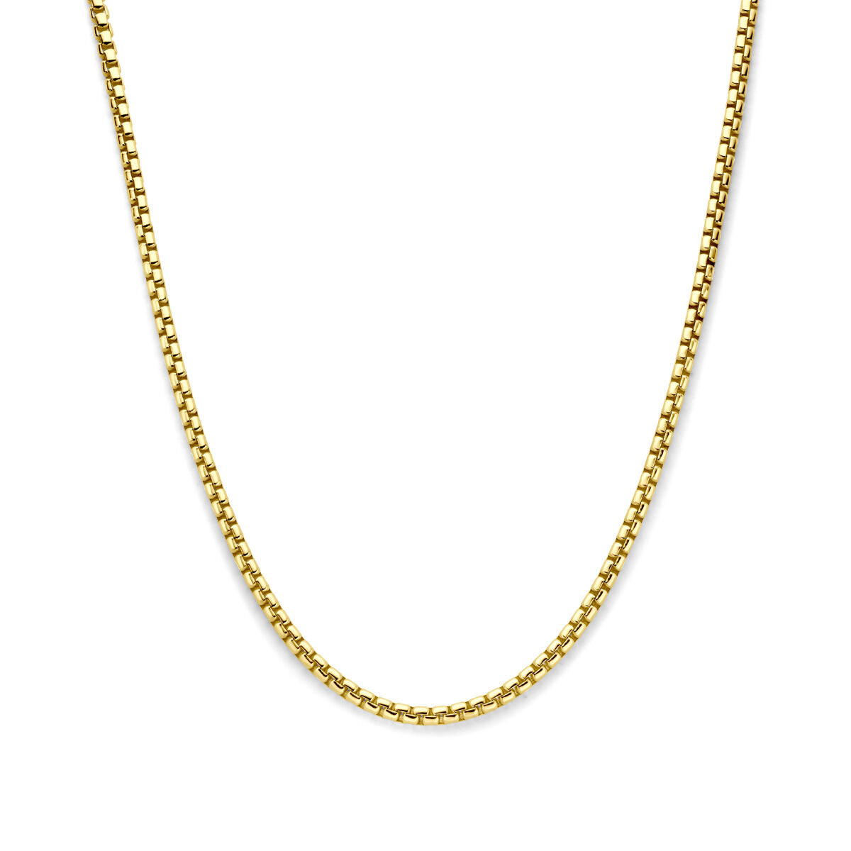 Fantasy Collection Collier massief 4,3 mm 45 cm Silgold (geel met zilverkern)