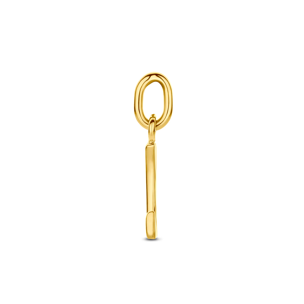 Hanger letter L 12 mm 14K geelgoud #Letter_L