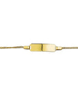14K Geelgouden graveerarmband gourmet plaat 5 mm 9 - 11 cm 4018438