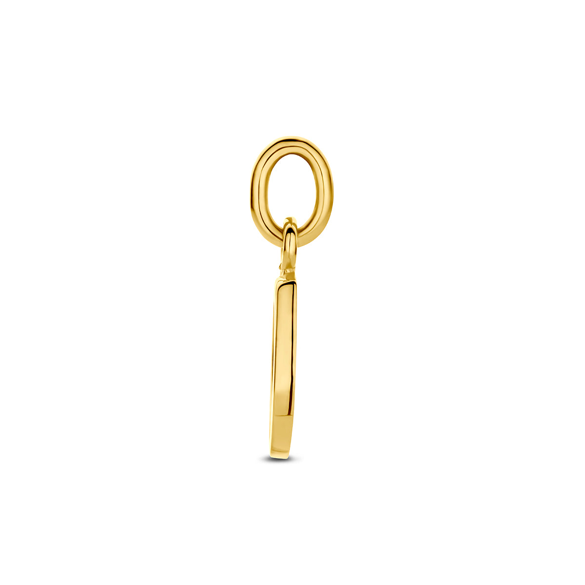Hanger letter O 12,5 mm 14K geelgoud #Letter_O