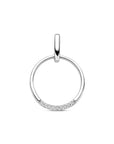 Zilveren gerhodineerde hanger zirkonia 22 mm - 1341702 - PansiteNederland.nl