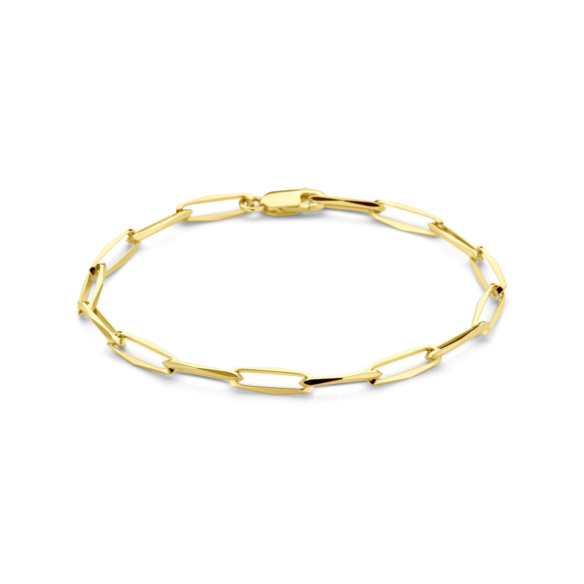 Armband closed forever massief 4,5 mm 14K geelgoud
