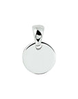 Zilver gerhodineerde graveerhanger rond 1328605 - PansiteNederland.nl