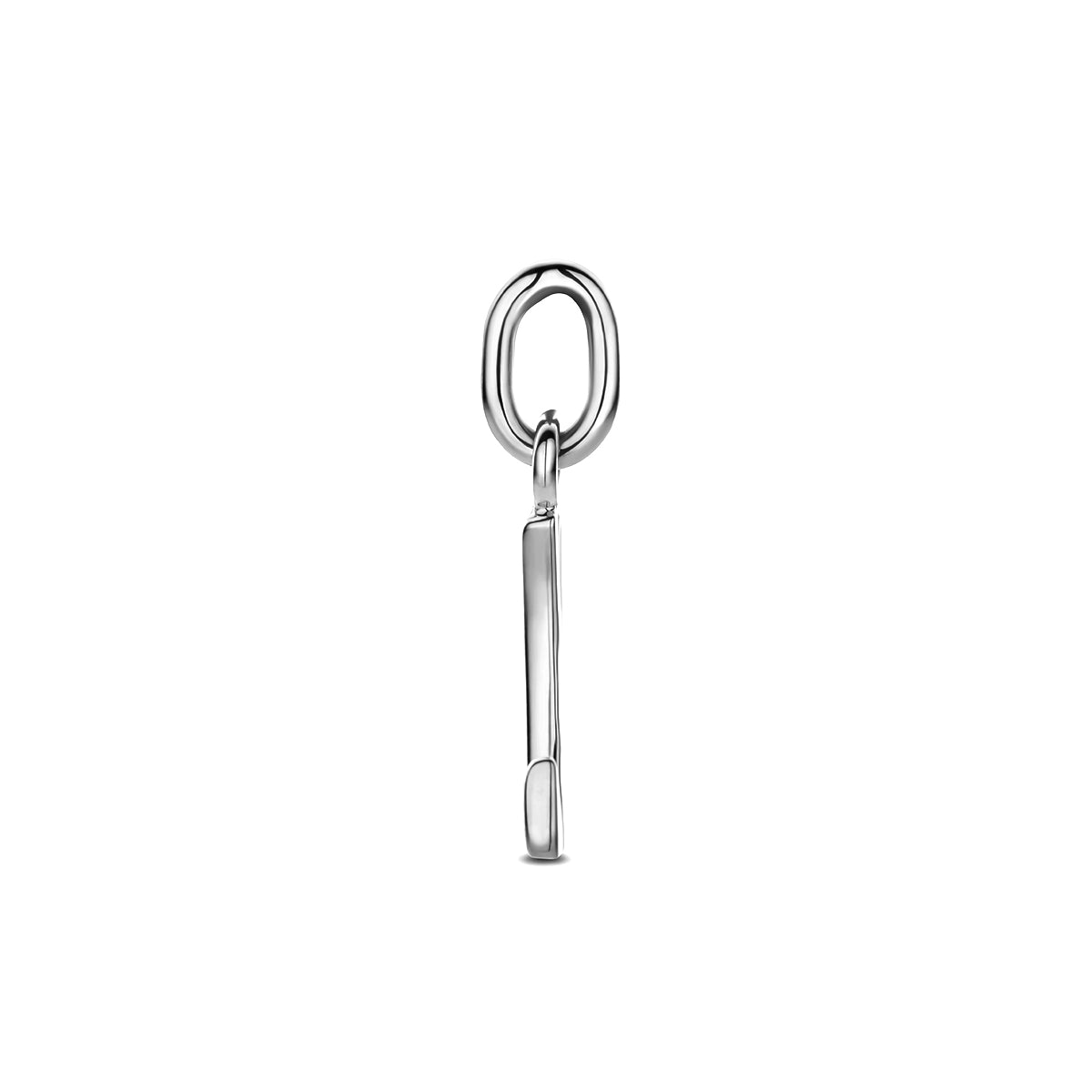 Hanger letter L 12 mm zilver gerhodineerd #Letter_L