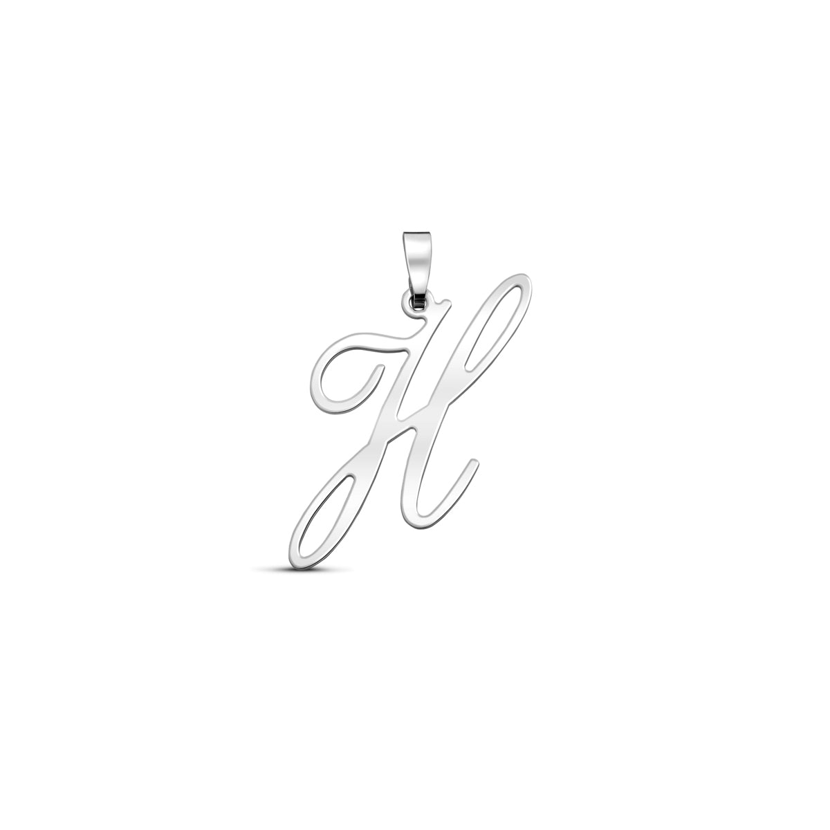 Hanger sierletter H 22 mm zilver #Letter_H