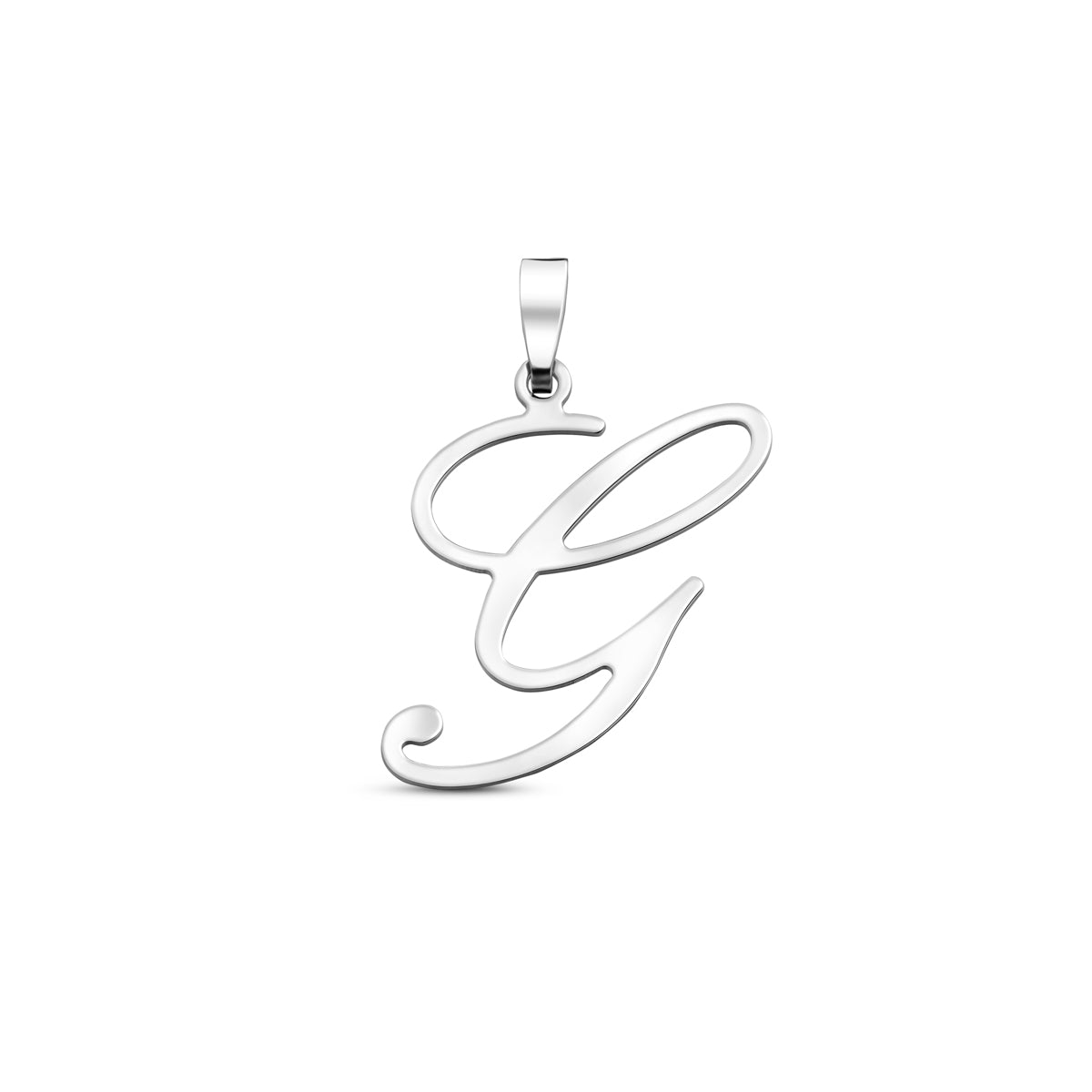 Hanger sierletter G 24,5 mm zilver #Letter_G