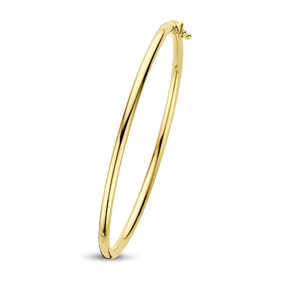Fantasy Collection 9K bangle scharnier ronde buis 3,0 mm 60 mm 9K geelgoud